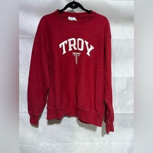 VTG 90s Champion Reverse Weave Troy University Crewneck Sweatshirt Crew Neck L